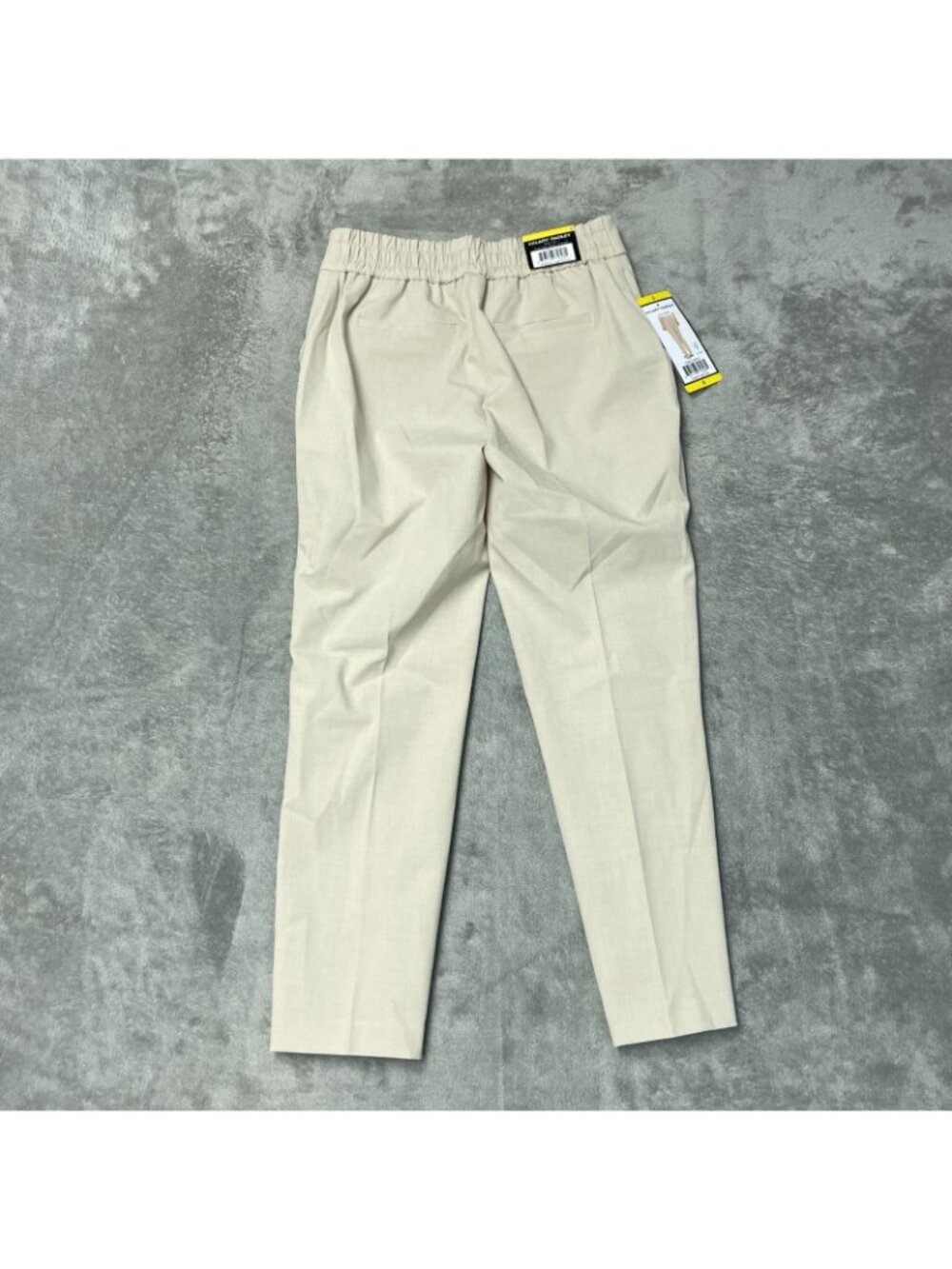 NWT Hilary Radley Women's S Slim Leg Dress Pants Beige Mid-Rise Pull on i2146 - Picture 2 of 15